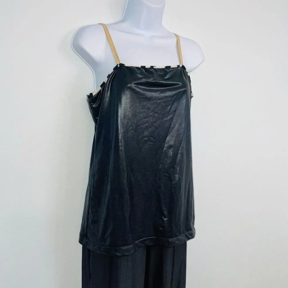 Revolution Dancewear 0417 Womens M Dance Black One Piece Competition Theatre